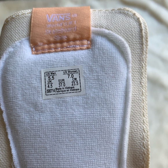 Vans Sk8-Hi Apricot Peach Sneakers - Picture 8 of 8